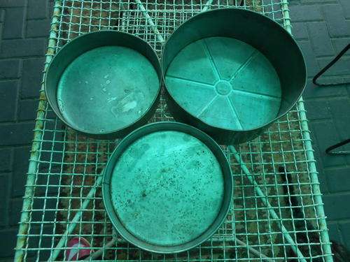 Vintage round cake/baking tins
